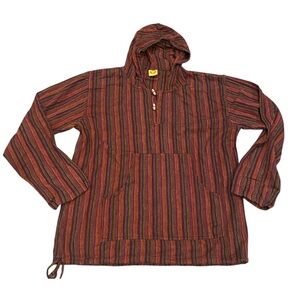 Karma Circle Baja Beach Dye Woven Pull Over Hoodie
